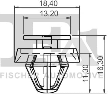Clip, trim/protection strip 11-40040.5 - image 2