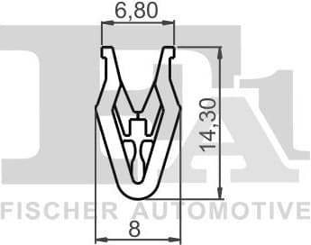Clip, trim/protection strip 33-40025.5 - image 2