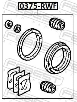 Repair Kit, brake caliper 0375-RWF - image 2