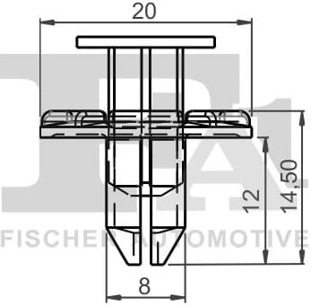 Clip, trim/protection strip 75-30008.5 - image 2