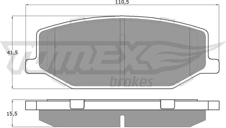 Brake Pad Set, disc brake TX 19-36