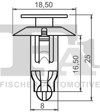 Clip, trim/protection strip 11-30016.5 - image 2