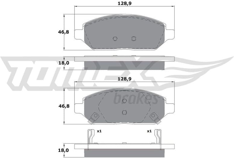 Brake Pad Set, disc brake TX 17-90