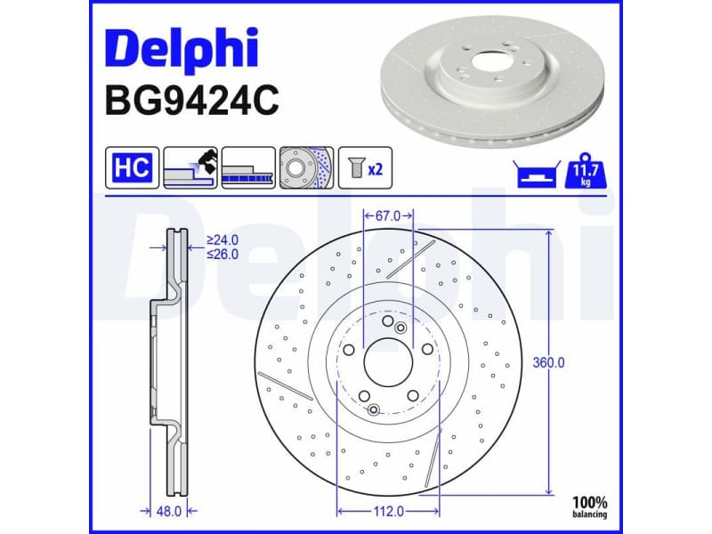 Brake Disc BG9424C