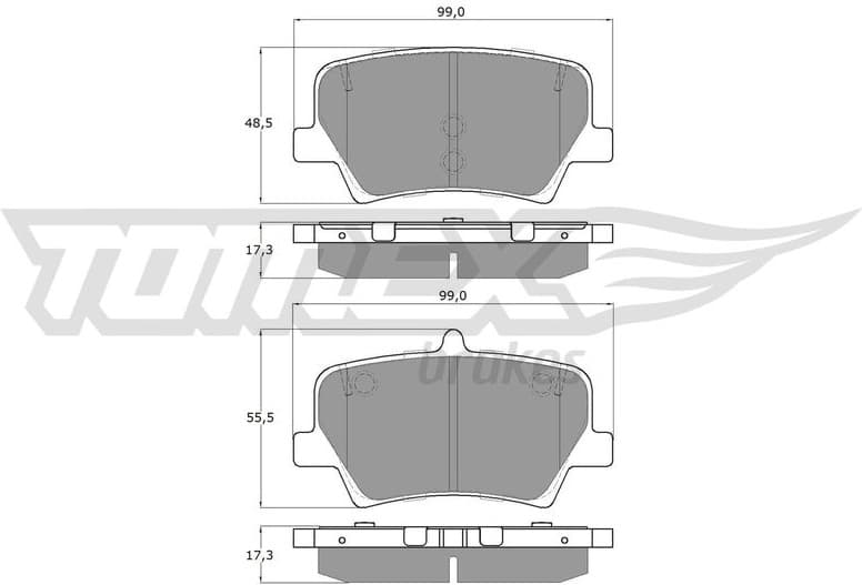 Brake Pad Set, disc brake TX 19-17