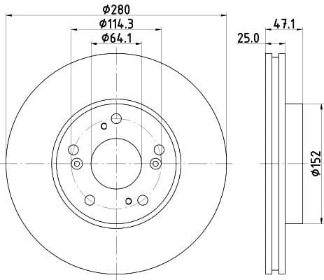 Brake Disc PRO 8DD 355 118-191 - image 4