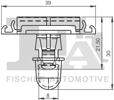 Clip, trim/protection strip 11-40062.5 - image 2