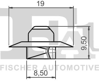 Clip, trim/protection strip 22-40033.5 - image 2