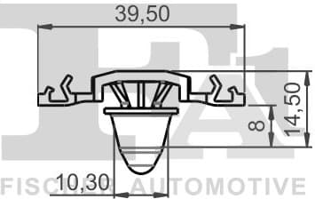 Clip, trim/protection strip 11-40061.5 - image 2
