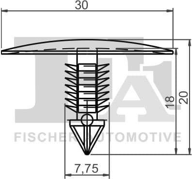 Clip, trim/protection strip 22-10013.5 - image 2