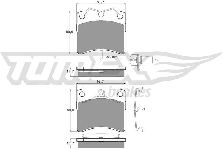 Brake Pad Set, disc brake TX 10-641