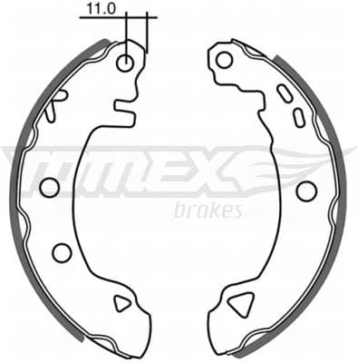 Brake Shoe Set TX 21-02