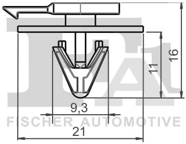 Clip, trim/protection strip 10-40065.5 - image 2