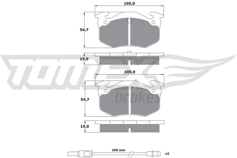 Brake Pad Set, disc brake TX 10-512