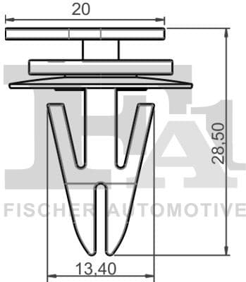 Clip, trim/protection strip 10-40092.5