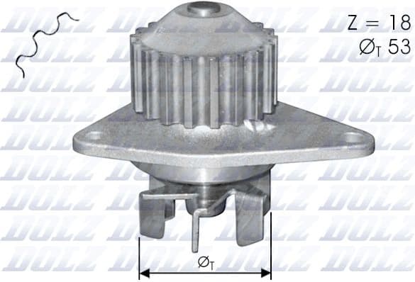 Water Pump, engine cooling C114
