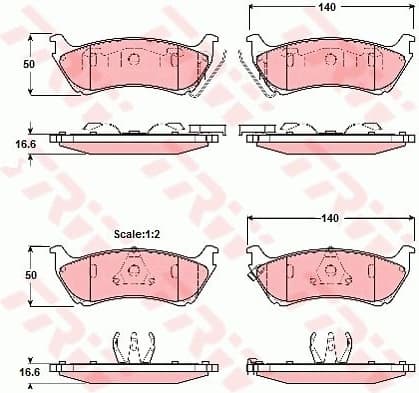 Brake Pad Set, disc brake GDB1379