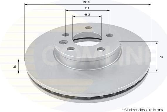 Brake disc, 1pcs FRONT ADC1430V - image 2
