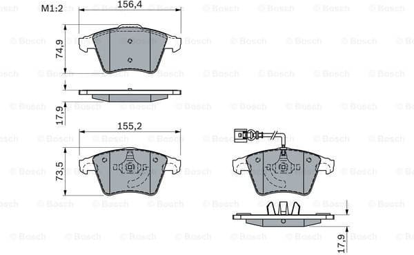 Brake Pad Set, disc brake 0986494107 - image 7