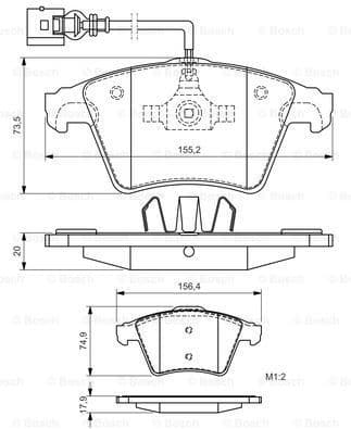 Brake Pad Set, disc brake 0986494164 - image 7