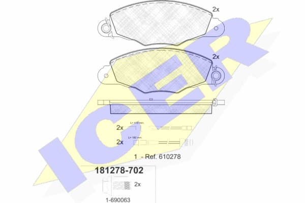 Brake pads front 181278702 - image 2