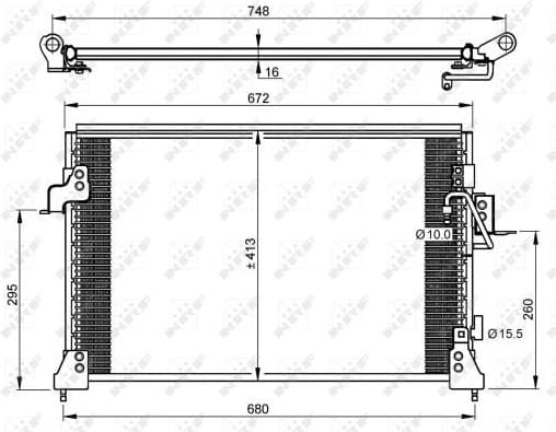 Condenser, air conditioning EASY FIT 35754