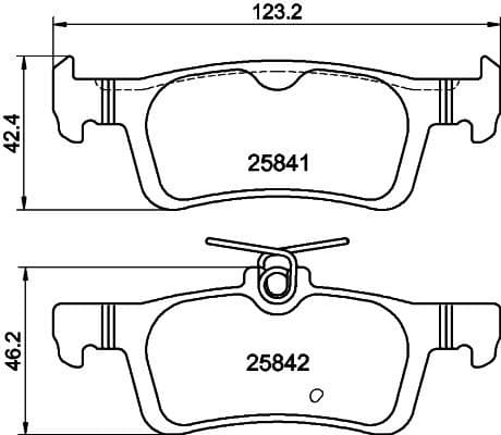 Brake Pad Set, disc brake 8DB 355 031-761 - image 3