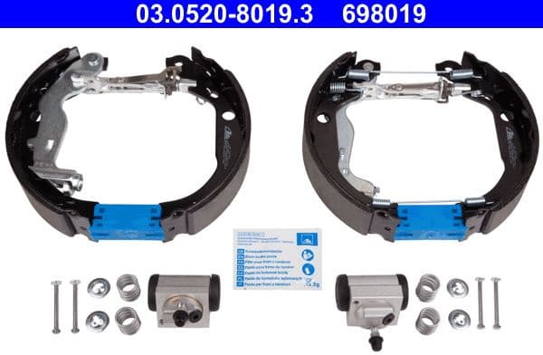 Brake Shoe Set Original ATE TopKit 03.0520-8019.3 - image 2