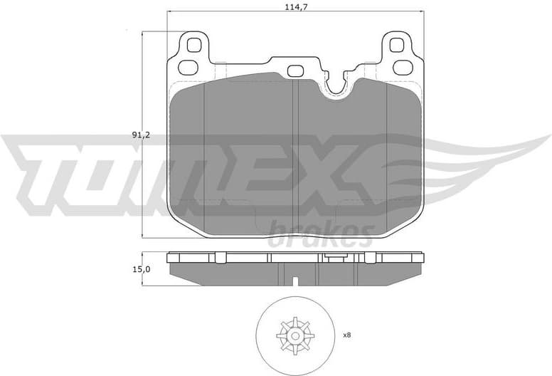Brake Pad Set, disc brake TX 18-481