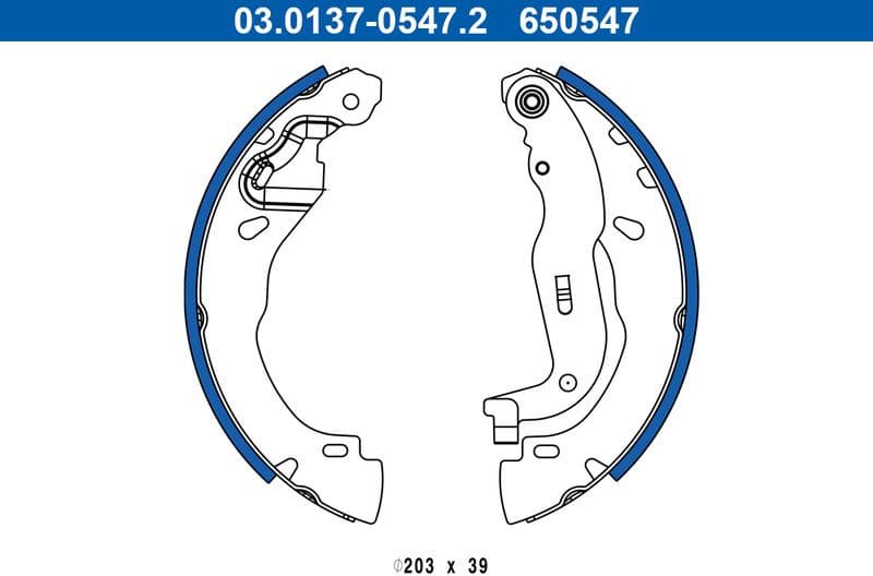 Brake Shoe Set 03.0137-0547.2