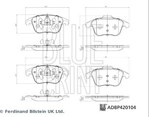 Brake Pad Set, disc brake ADBP420104 - image 2