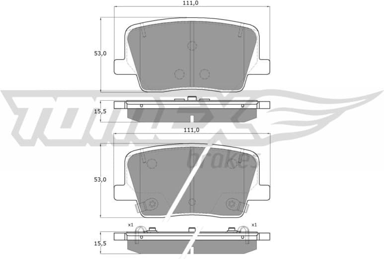 Brake Pad Set, disc brake TX 19-88