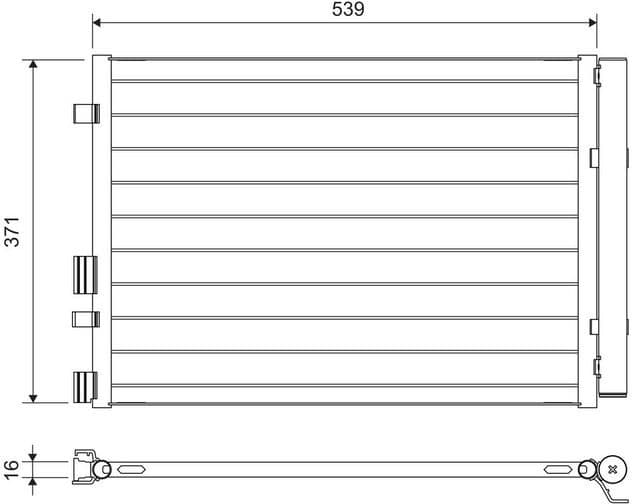 Condenser, air conditioning 822713