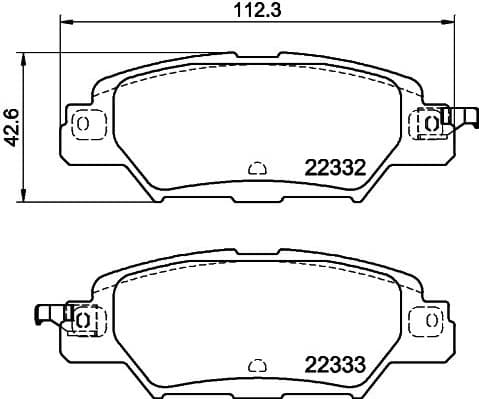 Brake Pad Set, disc brake 8DB 355 025-461 - image 4