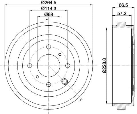 Brake Drum 8DT 355 303-231 - image 4