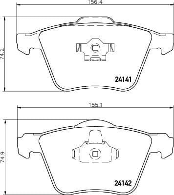 Brake Pad Set, disc brake 8DB 355 011-721 - image 4
