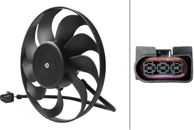 Fan, engine cooling 8EW 366 420-061