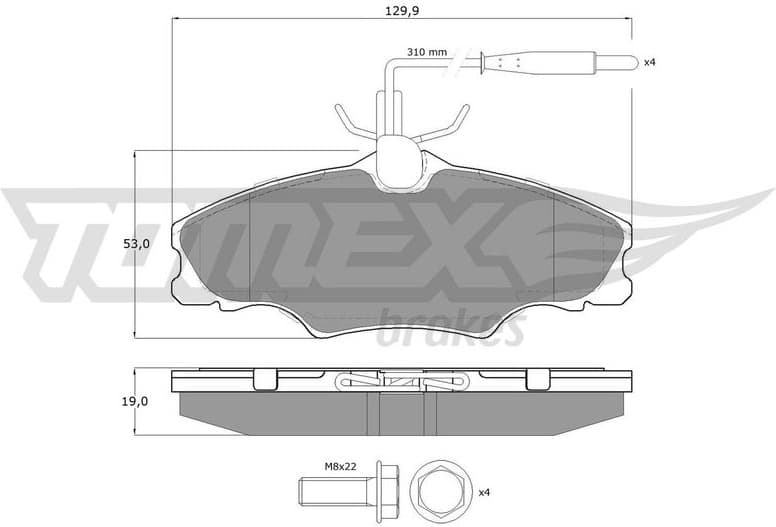 Brake Pad Set, disc brake TX 12-31