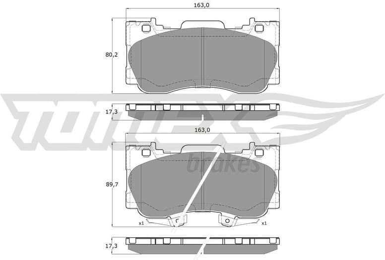 Brake Pad Set, disc brake TX 19-93