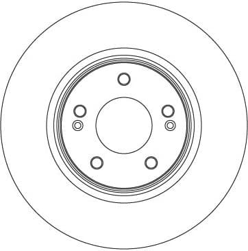 Brake Disc TRW SINGLE DF6763S