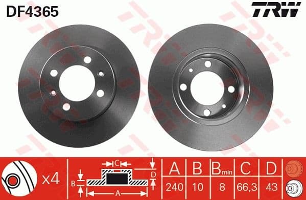 Brake Disc DF4365