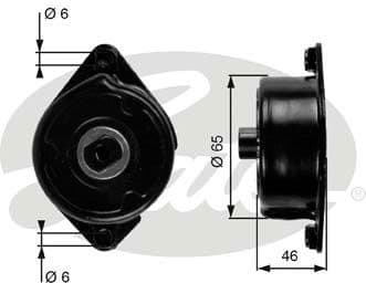 Belt Tensioner, V-ribbed belt DriveAlign™ T39006