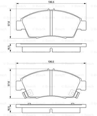 Brake Pad Set, disc brake 0986461759 - image 7