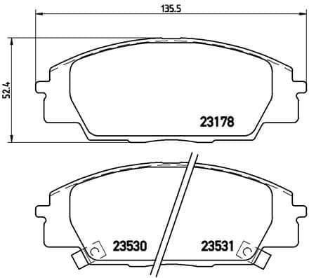 Brake Pad Set, disc brake PRIME LINE P28032