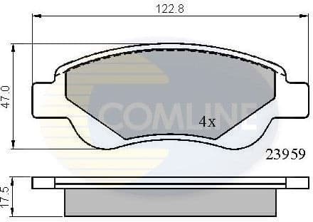 Brake pads front CBP01552