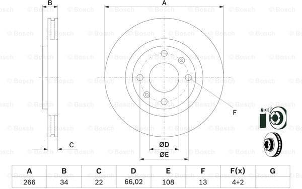 Brake Disc 0986478618 - image 5