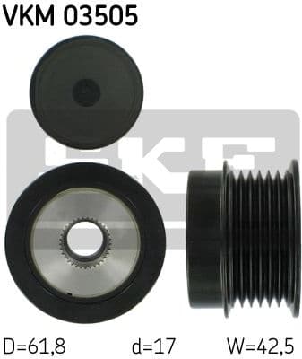 Freewheel clutch alternator SKF VKM03505