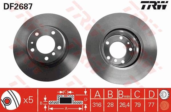 Brake Disc DF2687