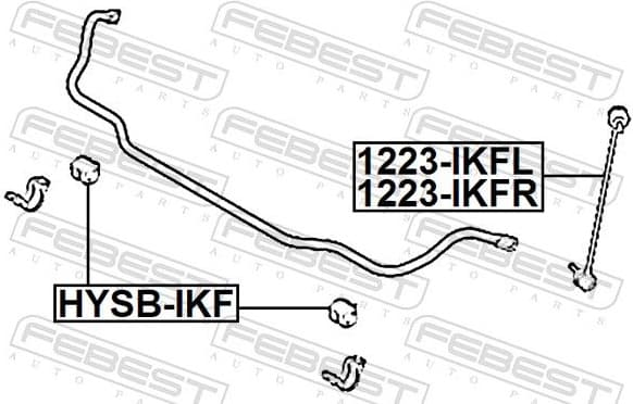 Link/Coupling Rod, stabiliser bar 1223-IKFR - image 2