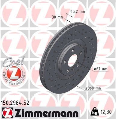 Brake Disc SPORT BRAKE DISC Z 150.2984.52